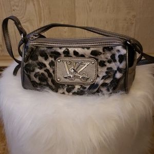 Kathy Van Zeeland Leopard Print Crossbody Bag